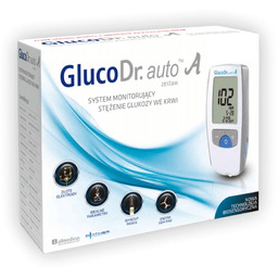 Glukometr do pomiaru glukozy GlucoDr. auto A +