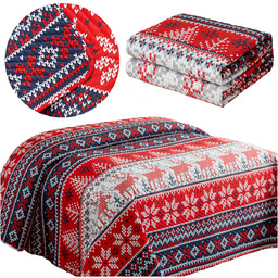 Narzuta 200 x 220 Tłoczona Świąteczna Levent 3230