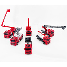 ZESTAW POJAZDÓW STRAŻ POŻARNA DŹWIG CIĘŻARÓWKA ŻURAW 6
