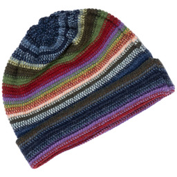 Kolorowa wełniana czapka męska LW-010