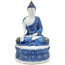 Puckator Tajski Budda - Biały i Niebieski -