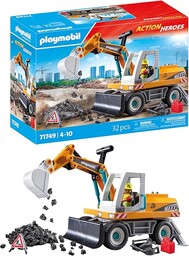 PLAYMOBIL Action Heroes Wielki koparka Zabawka budowlana