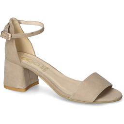 Sandały AGA 01822/2132 Taupe zamsz