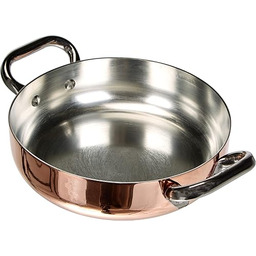 Patelnie Agnelli ALCU110PI20 cynowana patelnia miedziana z 2