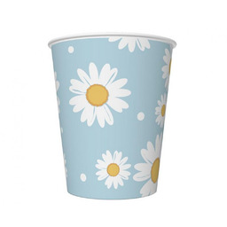 Kubeczki papierowe Stokrotki - 250 ml - 6