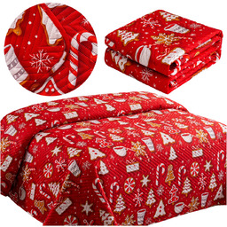 Narzuta 200 x 220 Tłoczona Świąteczna Levent 3237