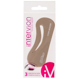 Szablony do brwi brązowe 3szt.