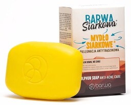 Mydło Siarkowe Przeciwtrądzikowe, Barwa Siarkowa, 100g