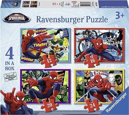 Ravensburger Ultimate Spider-Man 4 In A Box Jigsaw