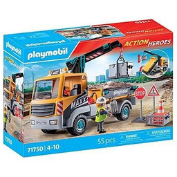 Playmobil Action Heroes 71750 Ciężarówka budowlana z dźwigiem