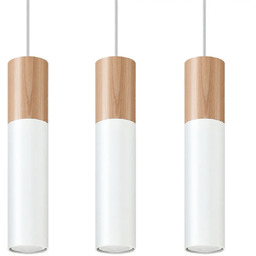 Lampa wisząca PABLO 3L biała SL.0630 - Sollux