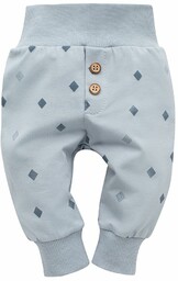 Niebieskie spodnie niemowlęce w rąby