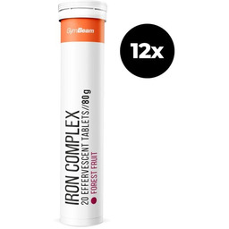 GymBeam Żelazo Complex w tabletkach musujących 12 x