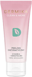 Dermika Clean&More, peeling enzymatyczny cykoria + keratolina, 75ml
