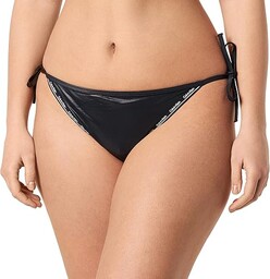 Calvin Klein Damski sznurek krawat boczny, Pvh czarny,
