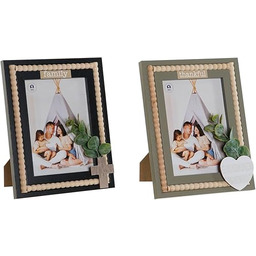 Home ESPRIT Ramka na zdjęcia Czarny Zielony Naturalne