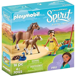 PLAYMOBIL Spirit 70122 Pru z koniem i źrebakiem,