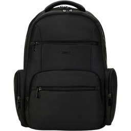 Męski czarny dwukomorowy plecak na laptopa 15,6'' Wittchen