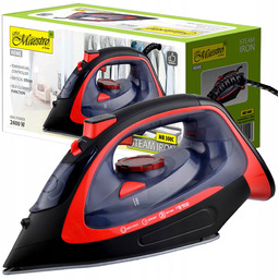Żelazko parowe ceramiczne 2400W regulacja temperatury prasowanie pionowe