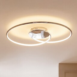 Lampa Sufitowa Lindby, Joline, metaliczny, salon, metal, nowoczesny