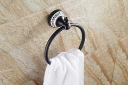 uchwyt na ręcznik retro BYBLIS czarny