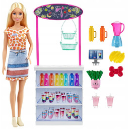 Barbie Zestaw Barek Smoothie Lalka Akcesoria