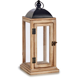 Giftdecor Lampion na świecę, latarenka drewniana