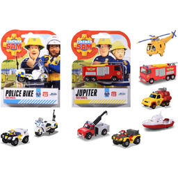 Dickie Toys, Strażak Sam, Pojazdy 1:64, 8-rodzajów