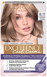LOREAL Excellence Creme Farba do włosów 8.11 Ultrapopielaty