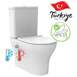 Kompakt WC 81x62x35,5 cm z bidetem i