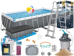 Basen Bestway 488x244x122 Ogrodowy Stelażowy 56671 15w1