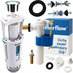 Mechanizm naprawczy Zawór spustowy +napełniający 3/8 do Spłuczki