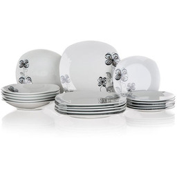 Banquet Zestaw talerzy porcelanowych FLOREA 18 szt.