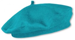 Beret Bawełniany Biskaya by Lipodo, turkusowy