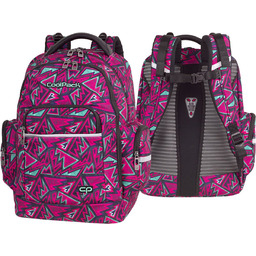 Plecak szkolny dla dziewczynki, geometryczny, różowy, CoolPack