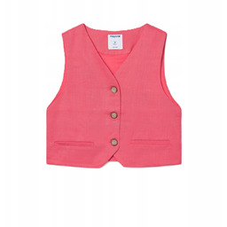 Kamizelka Mayoral 6355.70 garniturowa na guziki koralowa r.