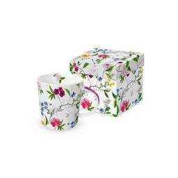 DUŻY KUBEK PORCELANOWY Flower Power - Kwiaty -
