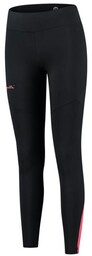 Damskie Getry Do Biegania Rogelli Enjoy Black/Yellow -