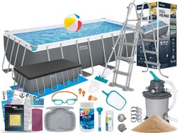 Basen Bestway 488x244x122 Ogrodowy Stelażowy 56671 19w1