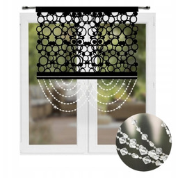 Panel Dekoracyjny Ażurowy Z Koralikami Filc 100x100 cm