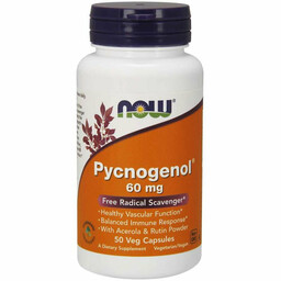 Now Foods, Pycnogenol 60 Mg, Suplement diety, 50
