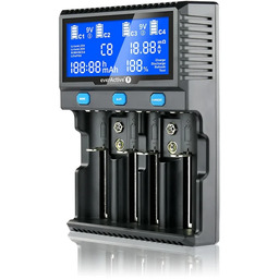 Ładowarka do akumulatorków AA, AAA, 9V Li-ion oraz