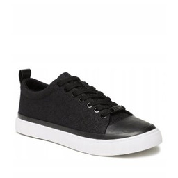 CALVIN KLEIN CZARNE DAMSKIE TRAMPKI Z NAPISEM