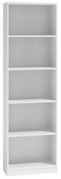 Regał, szafka, biblioteczka, R40, 40x30x182 cm, biel, mat