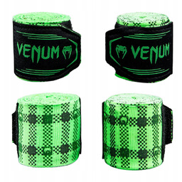 Owijki/Bandaże bokserskie Venum Tartan 4m Zielone r. Uniwersalny