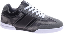 Sznurowane szare trampki męskie