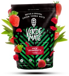 Herbata zielona Verde Mate z truskawką 500 g