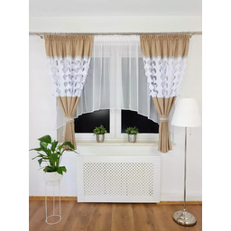 Firanka Gotowa Komplet Firan Z Zasłonami Do Salonu