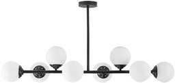 LAMPA WISZĄCA SUFITOWA NOWOCZESNA CZARNA BIAŁE KULE FINO