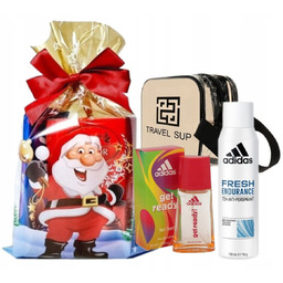 Perfumy Adidas Get Ready + Dezodorant + Kosmetyczka